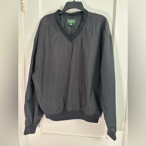 Elegant Charcoal V-Neck Sweater - Picture 1 of 3